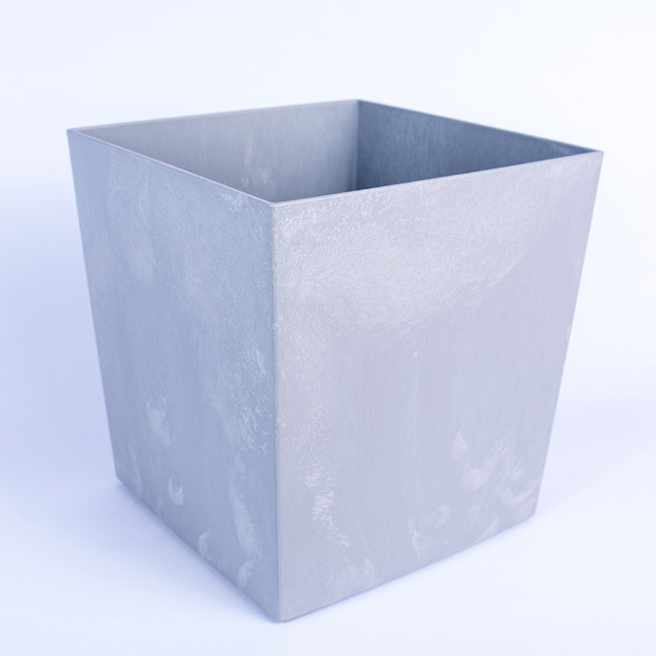 Plastikowa kwadratowa osłonka | Szary beton 28cm