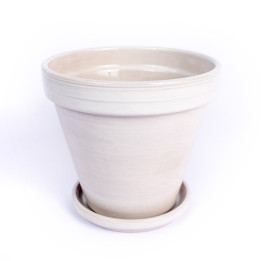 Donica szkliwiona granit | 16 cm