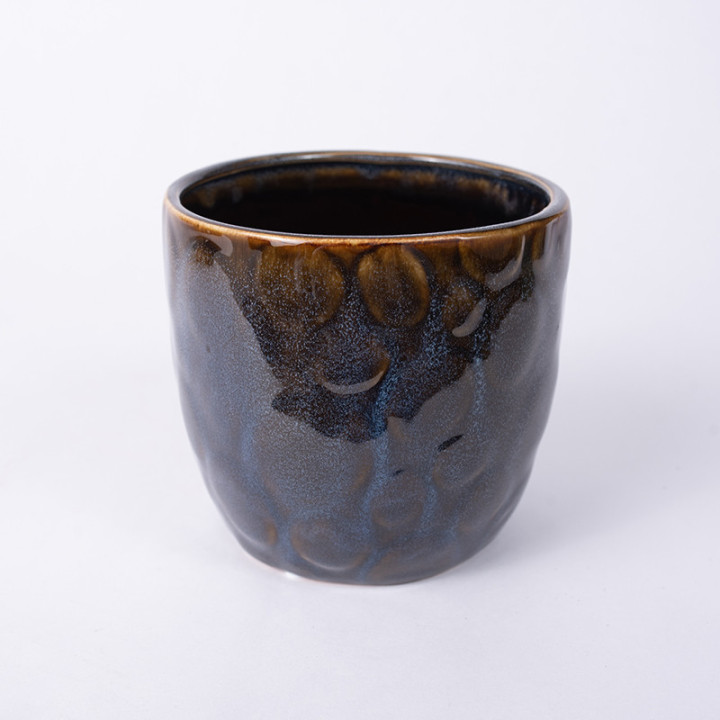Osłonka 'Vintage' | Niebiesko-brązowa 13 cm