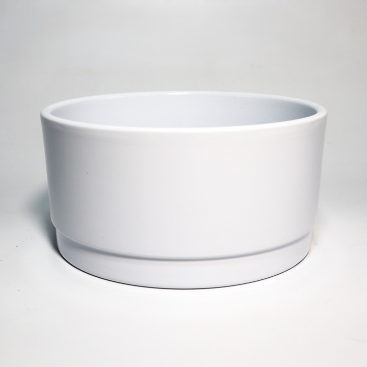 Osłonka misa ceramiczna biała 18 cm | Tomaszewski