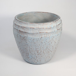 Jasnoniebieska osłonka ceramiczna przetarciami – 19 cm | Tomaszewski