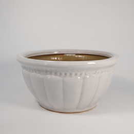 Osłonka ceramiczna Misa Pearl biała 20 cm| Tomaszewski