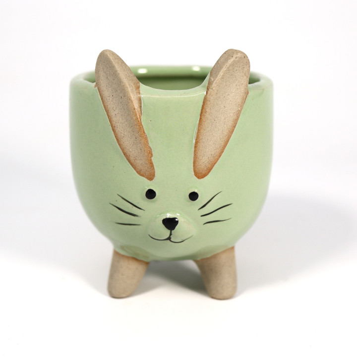 Osłonka ceramiczna Królik zielona 7 cm | Tomaszewski