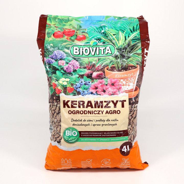 Keramzyt ogrodniczy Agro 4 l 8–16 mm Biovita | Tomaszewski