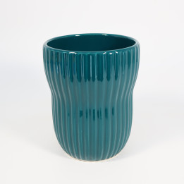 Osłonka ceramiczna Barcelona turkus ⌀ 13 cm | Tomaszewski