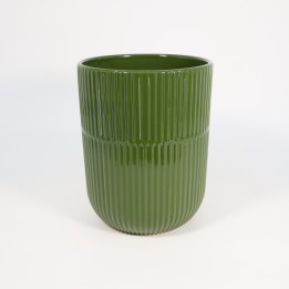 Osłonka ceramiczna wysoka zielona ⌀16 cm | Tomaszewski