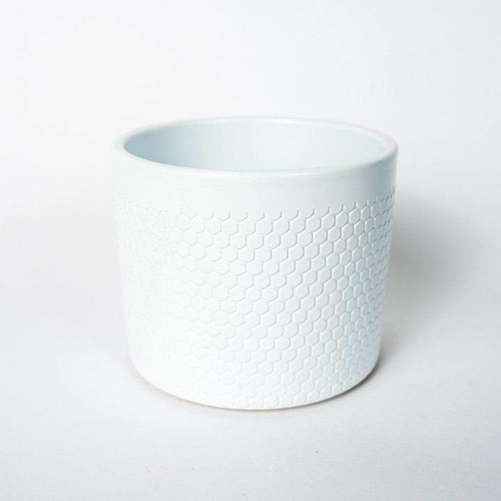 Osłonka walec biały połysk | 17 cm